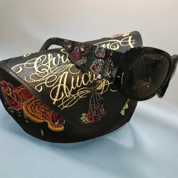 Authentic CHRISTIAN AUDIGIER Tattoo Sunglasses 62-14-130 Case Broken Hearts NWT! main image 8